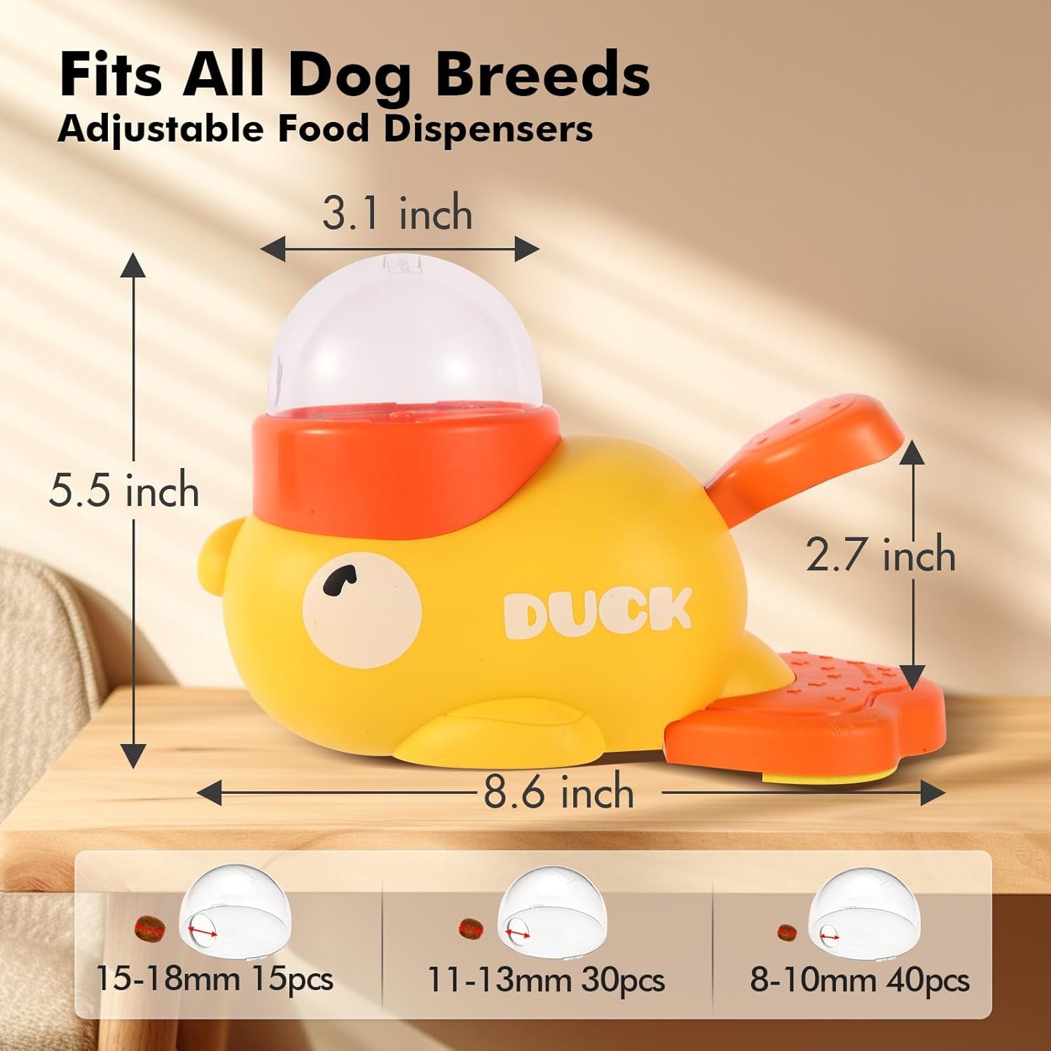 Duck-Shaped Dog Puzzle Toy & Slow Feeder Bowl — Mental Stimulation for Dogs & Cats