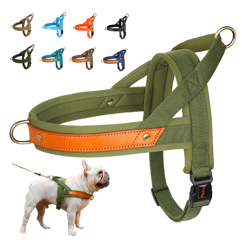 No-Pull Dog Harness – Soft Padded Reflective Vest for Small, Medium & Large Dogs