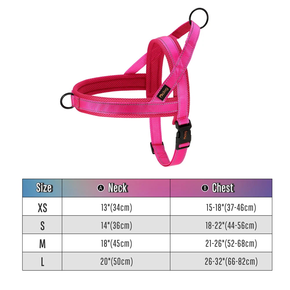 No-Pull Dog Harness – Soft Padded Reflective Vest for Small, Medium & Large Dogs