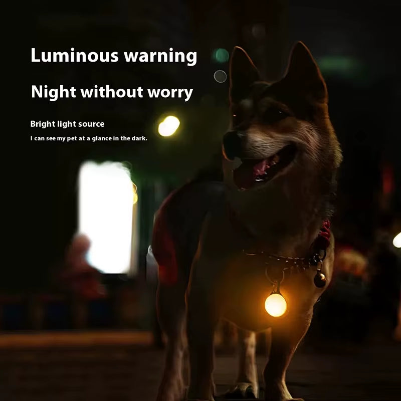 LED Luminous Glowing Dog & Cat Collar – Night Safety Pendant Necklace with Bright Light Decoration