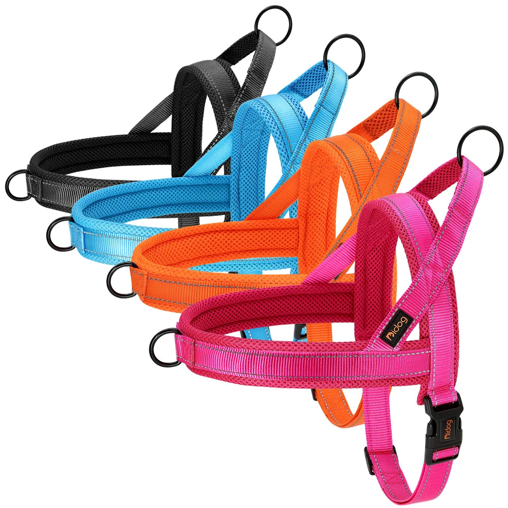 No-Pull Dog Harness – Soft Padded Reflective Vest for Small, Medium & Large Dogs