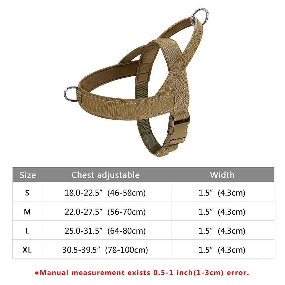 No-Pull Dog Harness – Soft Padded Reflective Vest for Small, Medium & Large Dogs