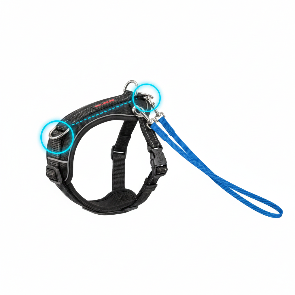No-Pull Dog Harness – Soft Padded Reflective Vest for Small, Medium & Large Dogs