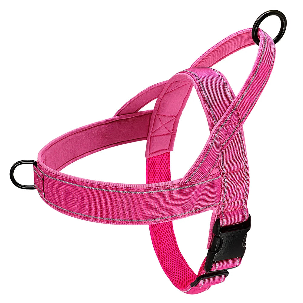 No-Pull Dog Harness – Soft Padded Reflective Vest for Small, Medium & Large Dogs