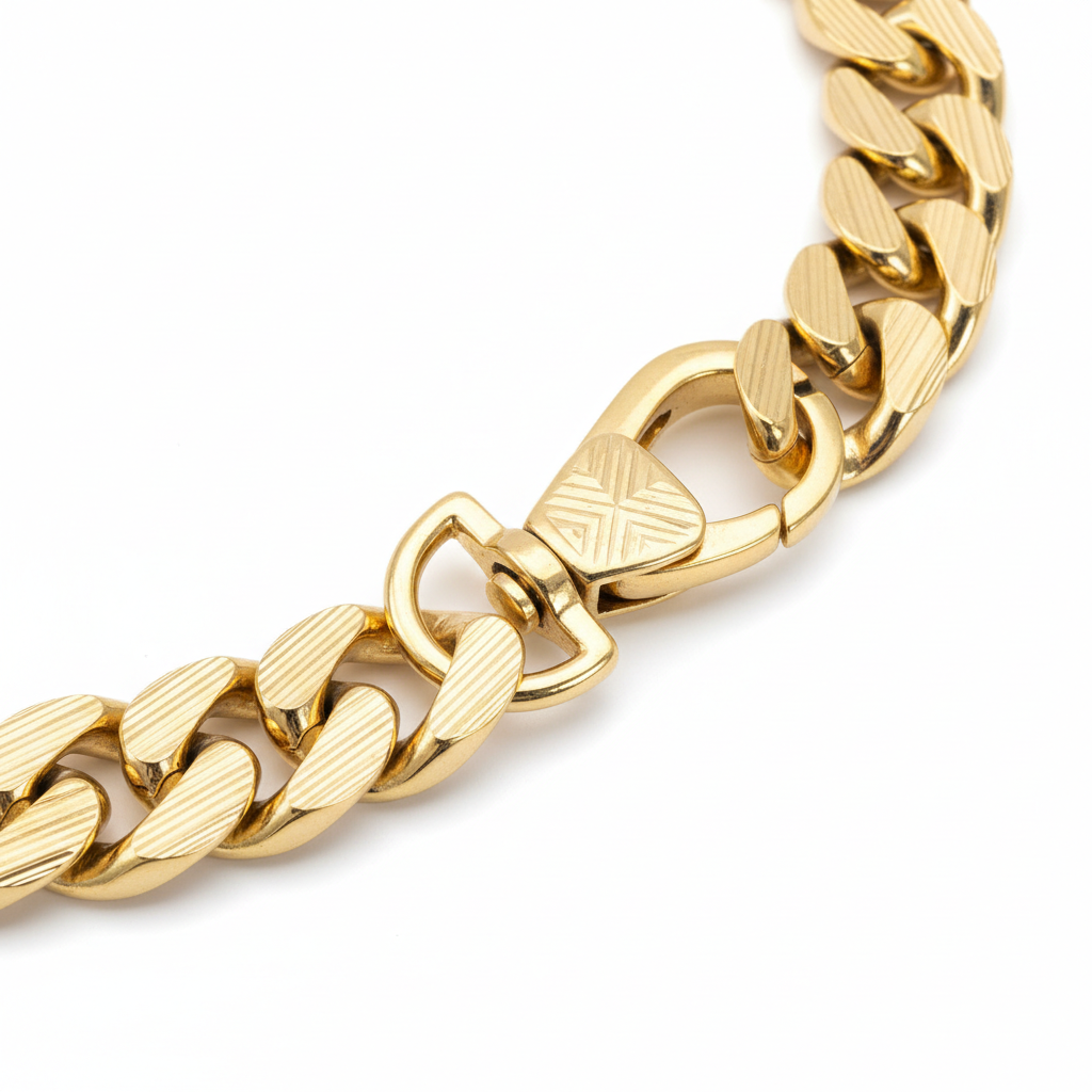 Luxury Cuban Link Dog Collar – Gold & Silver Diamond Chain Necklace for Pets
