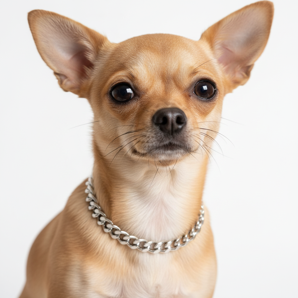Luxury Cuban Link Dog Collar – Gold & Silver Diamond Chain Necklace for Pets